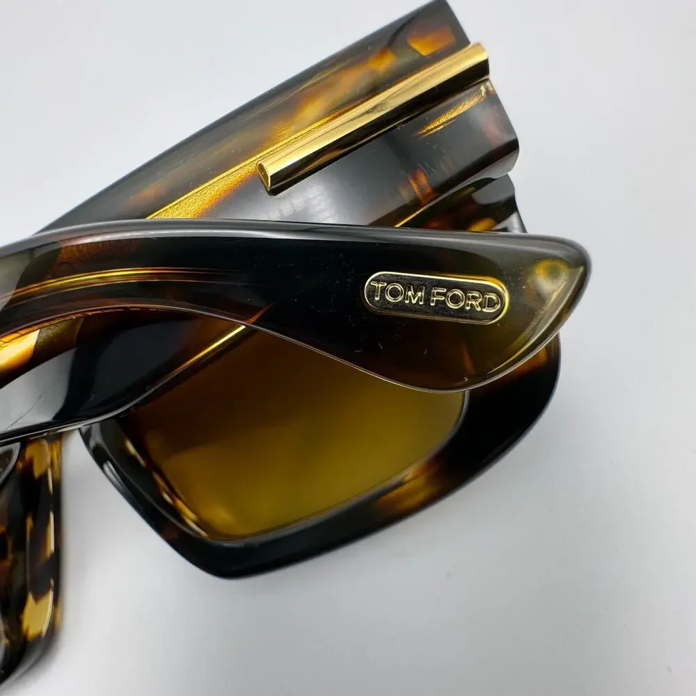 Tom Ford Sunglasses Icon TF1330 55F Havana Brown Frame Brown Gradient Lens 53mm